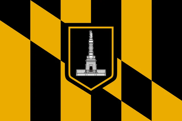 Baltimore, Maryland, USA flag