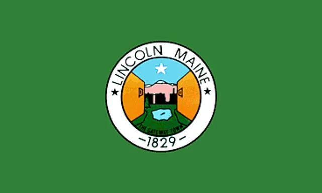 Lincoln, Penobscot County, Maine, USA flag