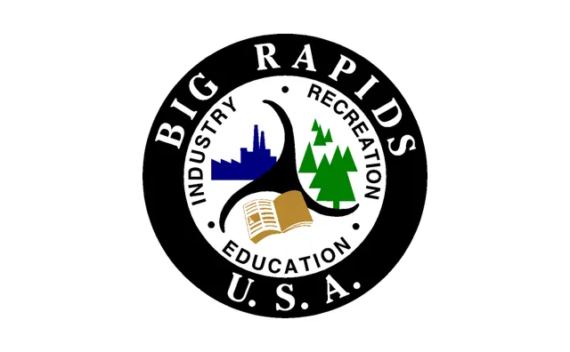 Big Rapids, Mecosta County, Michigan, USA flag