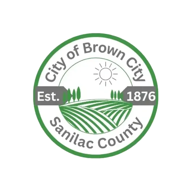 Brown City, Sanilac County, Michigan, USA flag