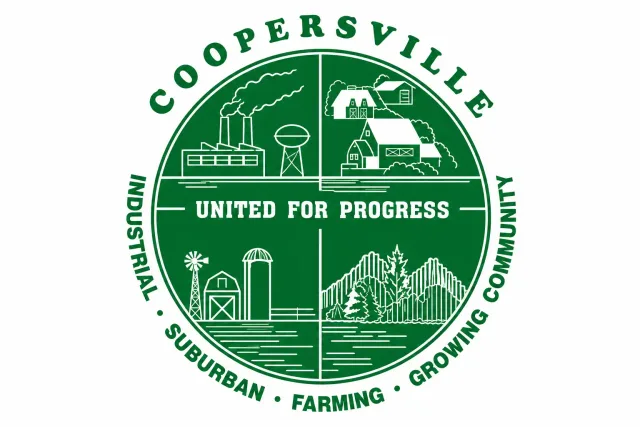 Coopersville, Ottawa County, Michigan, USA flag