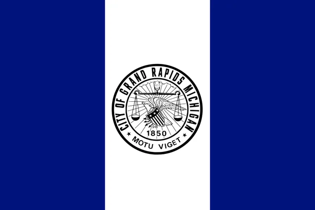 Grand Rapids, Kent County, Michigan, USA flag