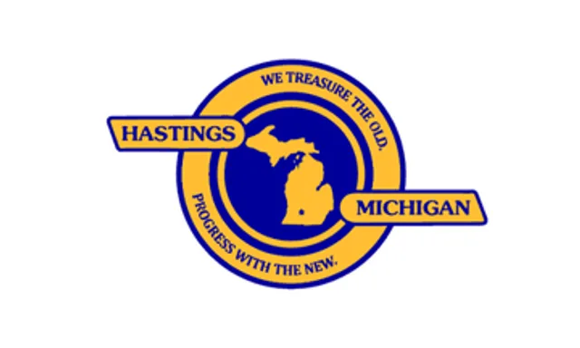 Hastings, Barry County, Michigan, USA flag