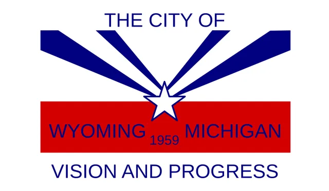 Wyoming, Kent County, Michigan, USA flag