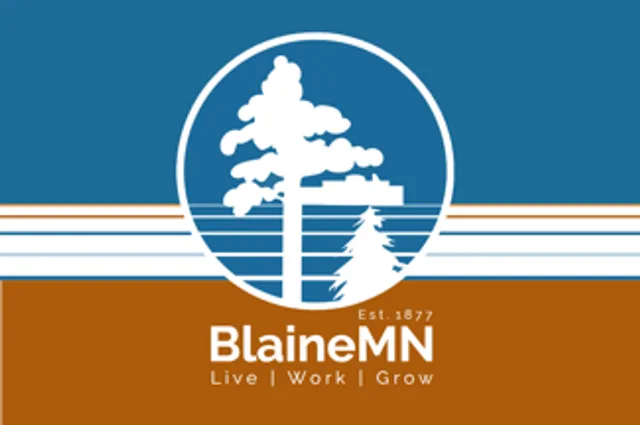 Blaine, Anoka County, Minnesota, USA flag