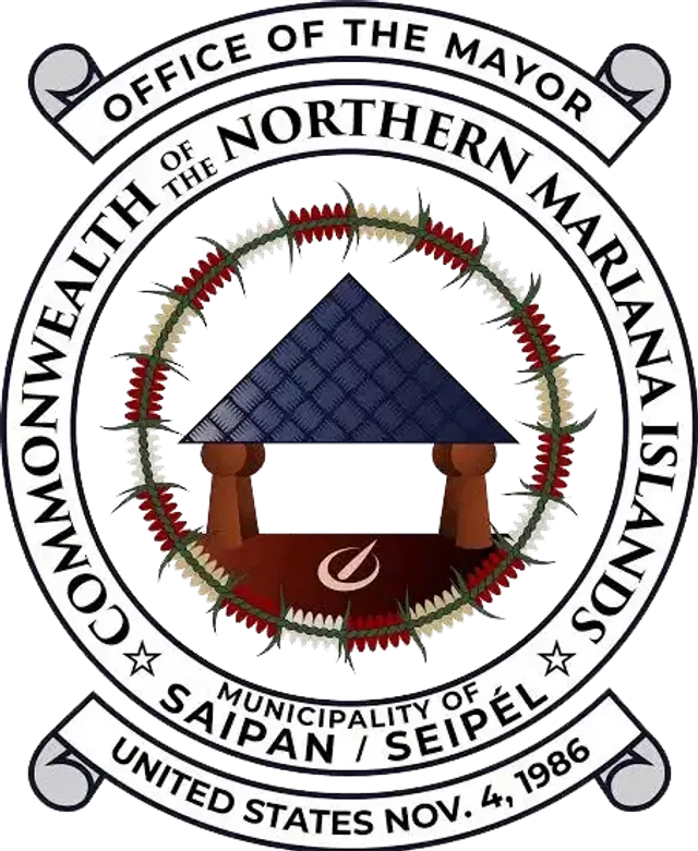 Saipan, Northern Mariana Islands, USA flag