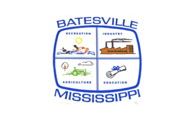 Batesville, Panola County, Mississippi, USA flag