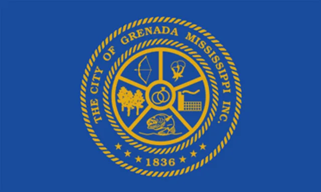 Grenada, Grenada County, Mississippi, USA flag