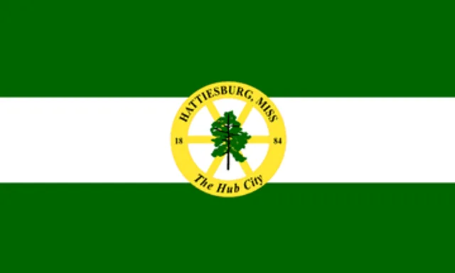 Hattiesburg, Forrest County, Mississippi, USA flag