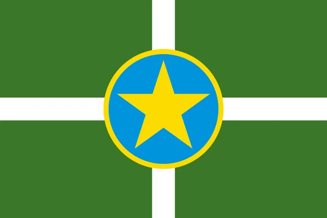 Jackson, Hinds County, Mississippi, USA flag