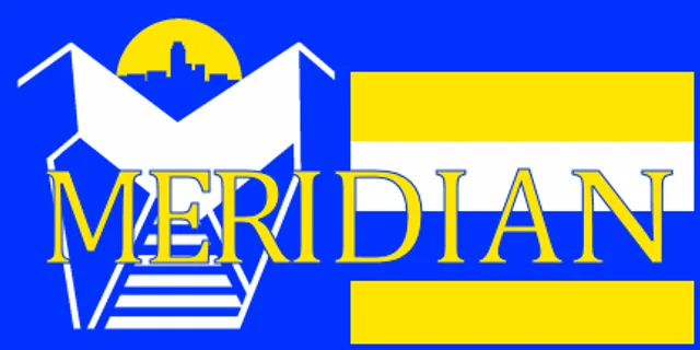 Meridian, Lauderdale County, Mississippi, USA flag
