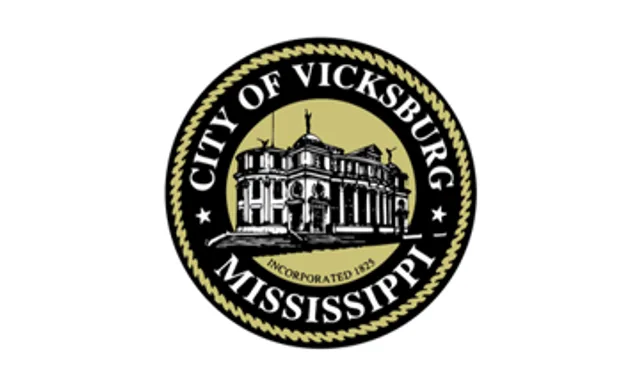 Vicksburg, Warren County, Mississippi, USA flag
