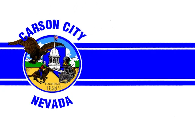 Carson City, Nevada, USA flag