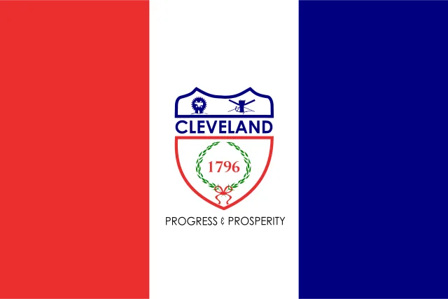 Cleveland, Cuyahoga County, Ohio, USA flag