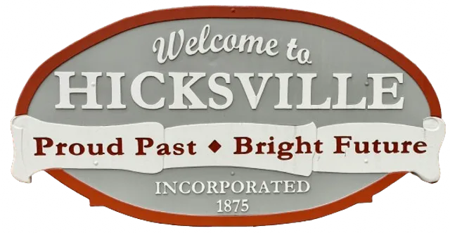 Hicksville, Defiance County, Ohio, USA flag