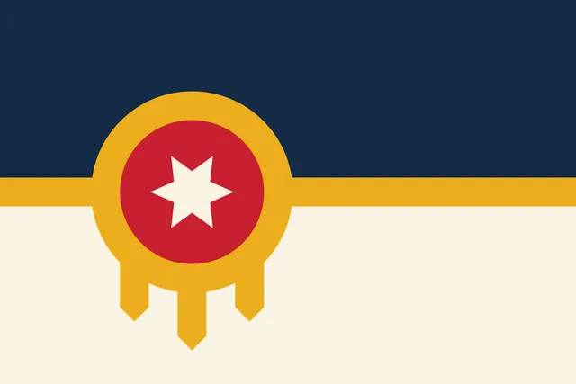 Tulsa, Tulsa County, Oklahoma, USA flag