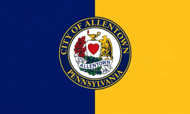 Allentown, Lehigh County, Pennsylvania, USA flag
