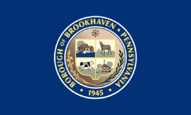 Brookhaven, Delaware County, Pennsylvania, USA flag