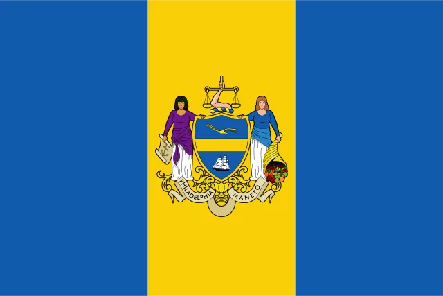Philadelphia, Philadelphia County, Pennsylvania, USA flag