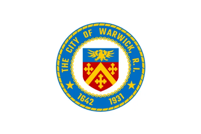 Warwick, Kent County, Rhode Island, USA flag
