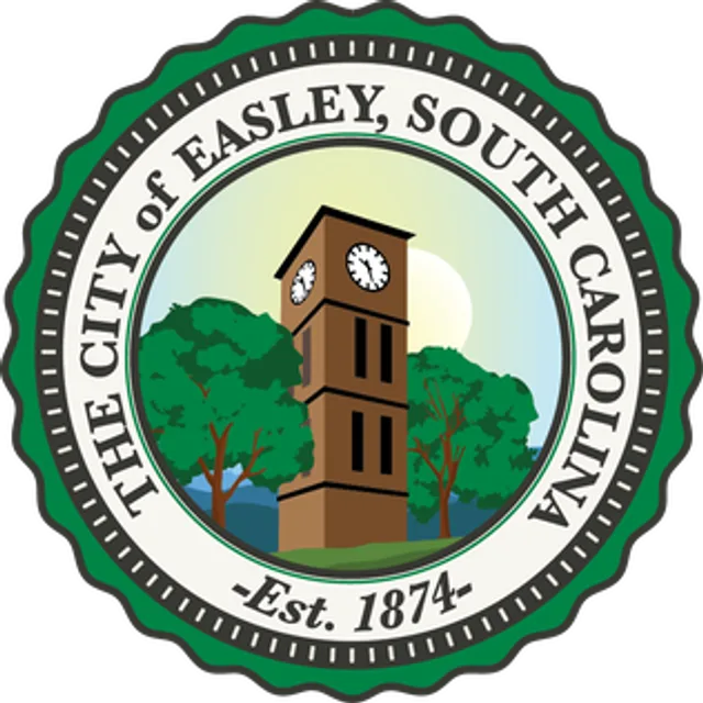 Easley, Pickens County, South Carolina, USA flag