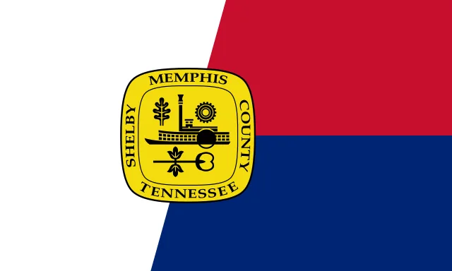 Memphis, Shelby County, Tennessee, USA flag