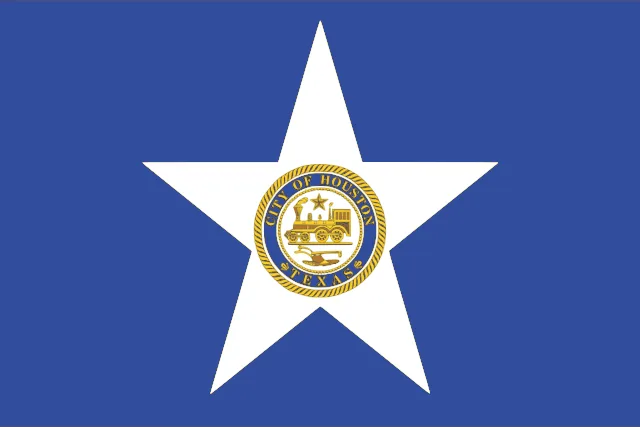 Houston, Harris County, Texas, USA flag
