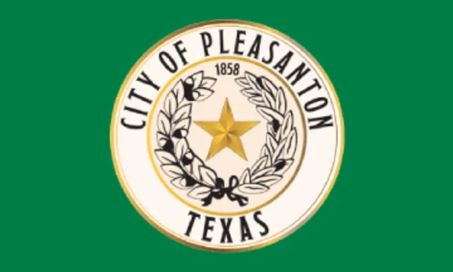 Pleasanton, Atascosa County, Texas, USA flag
