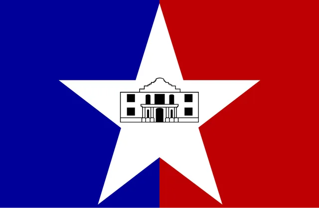 San Antonio, Bexar County, Texas, USA flag