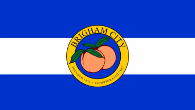 Brigham City, Box Elder County, Utah, USA flag