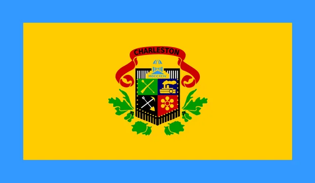 Charleston, Kanawha County, West Virginia, USA flag