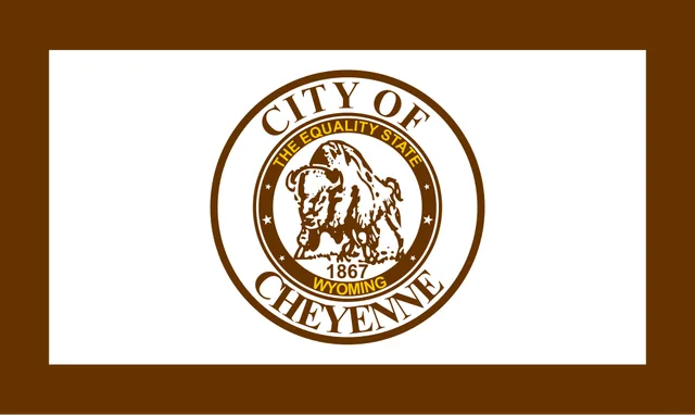 Cheyenne, Laramie County, Wyoming, USA flag