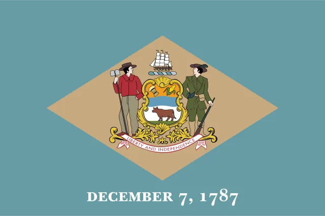 Delaware, USA flag