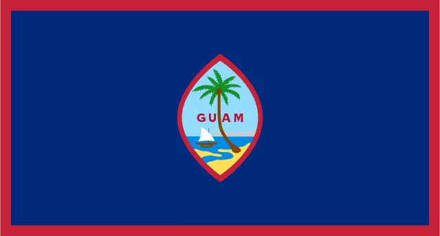 Guam, USA flag