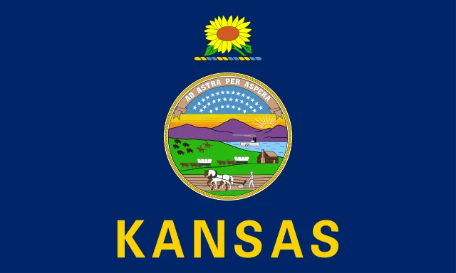 Kansas, USA flag
