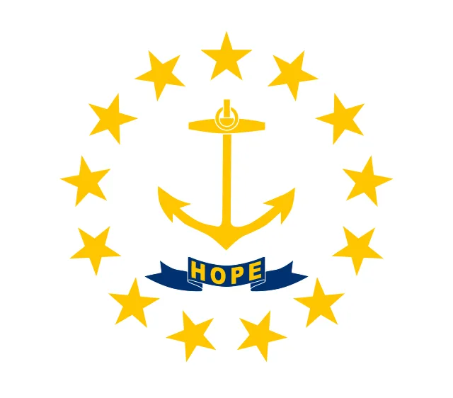 Rhode Island, USA flag