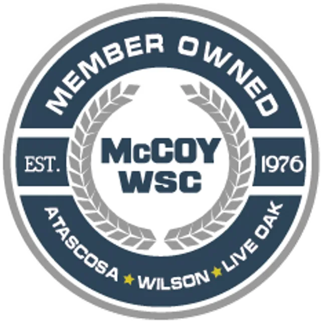 McCoy Water Supply Corporation service area, Texas, USA flag